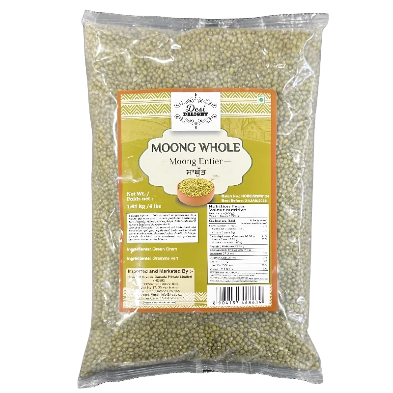 Desi Desi Delight Moong Whole 4Lb 4Lb